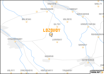 map of Lozovoy