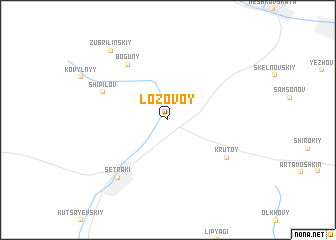 map of Lozovoy