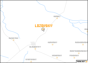 map of Lozovskiy