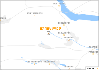 map of Lozovyy Yar