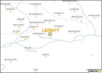 map of Lozovyy