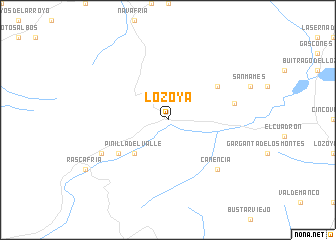 map of Lozoya