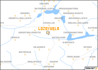 map of Lozoyuela