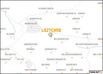 map of Lozychno