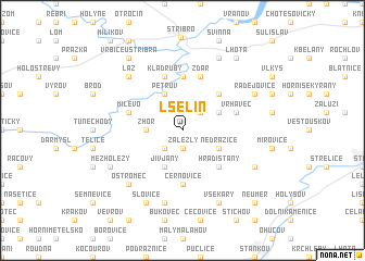 map of Lšelín