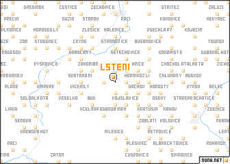 map of Lštění