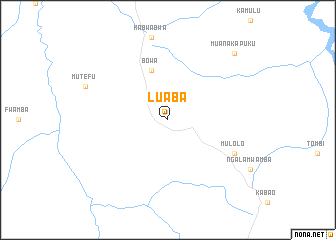 map of Luaba