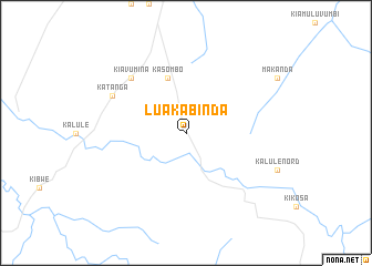 map of Luakabinda