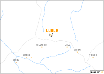 map of Luale