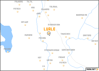 map of Luale