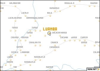 map of Luamba