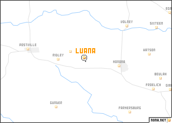 map of Luana