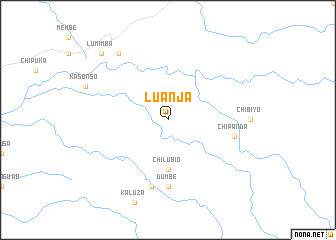 map of Luanja