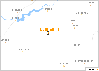 map of Luanshan
