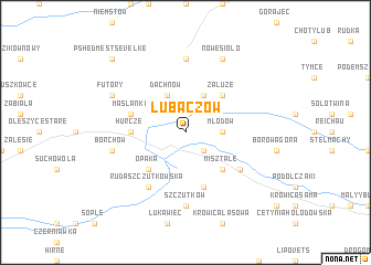 map of Lubaczów