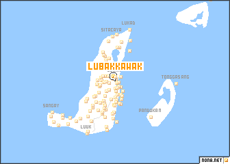 map of Lubak Kawak