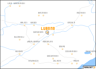 map of Lubāna