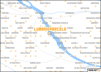 map of Lubanie Parcele