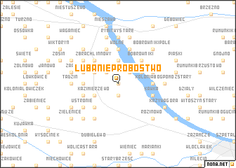 map of Lubanie Probostwo