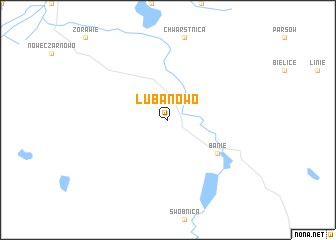 map of Lubanowo