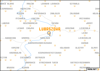 map of Lubaszowa