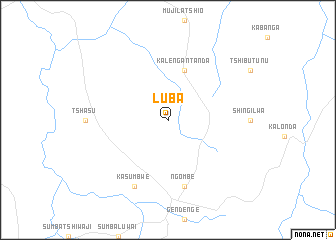 map of Luba