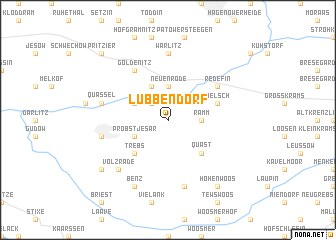 map of Lübbendorf