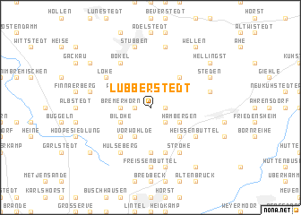map of Lübberstedt