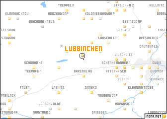 map of Lübbinchen