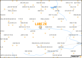 map of Łubcze