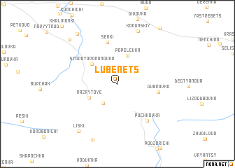 map of Lubenets