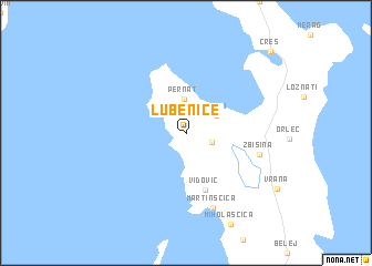 map of Lubenice