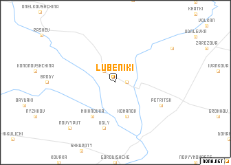map of Lubeniki