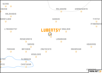 map of Lubentsy