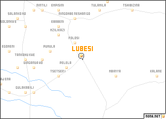 map of Lubesi