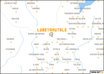 map of Lubeya Mutale