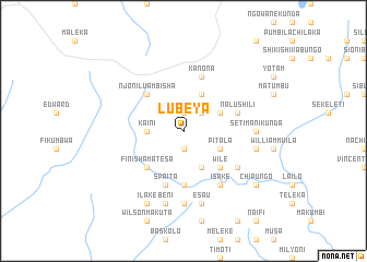 map of Lubeya