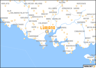 map of Lubiano