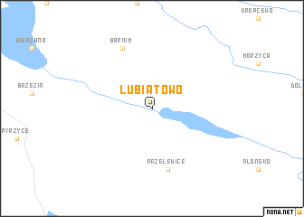 map of Lubiatowo