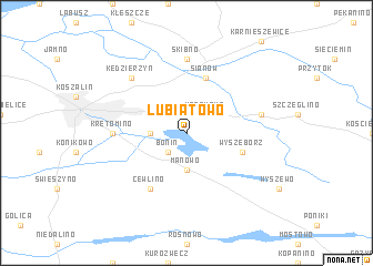 map of Lubiatowo