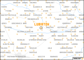 map of Lubiatów