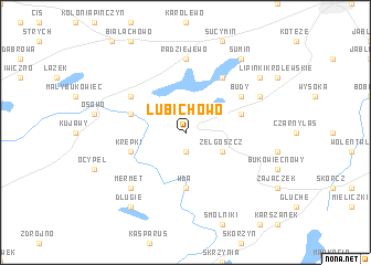 map of Lubichowo