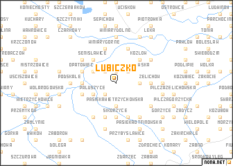 map of Lubiczko