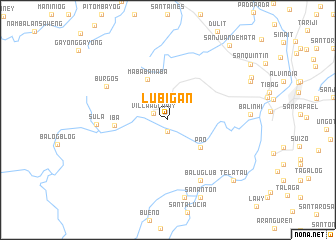 map of Lubigan