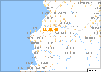 map of Lubigan