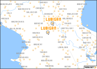 map of Lubigan