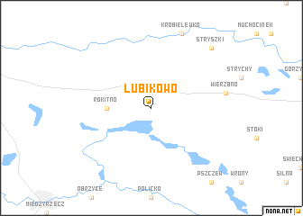 map of Lubikowo