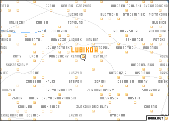 map of Lubików