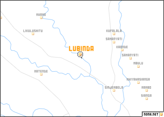 map of Lubinda