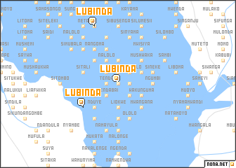 map of Lubinda